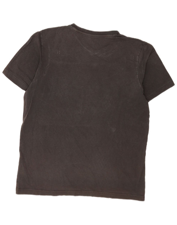 Adidas Mens Graphic T-Shirt Top Médio Algodão Preto