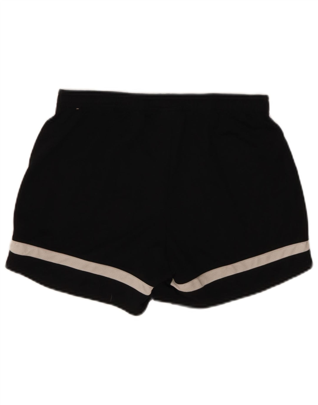 Shorts esportivos masculinos Nike Dri Fit pequenos pretos em poliéster colorblock