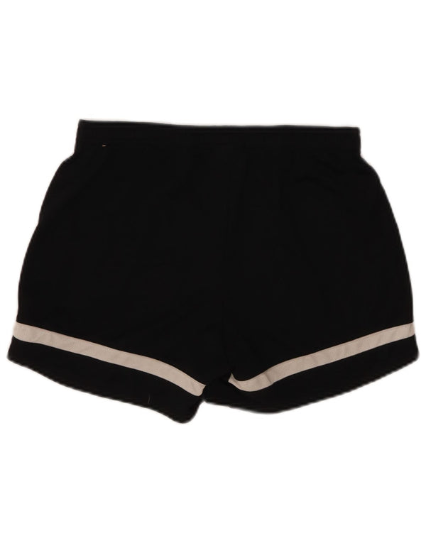 Shorts esportivos masculinos Nike Dri Fit pequenos pretos em poliéster colorblock