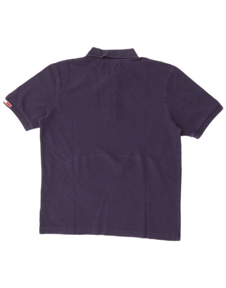 Camisa polo masculina Kappa de algodão azul marinho médio