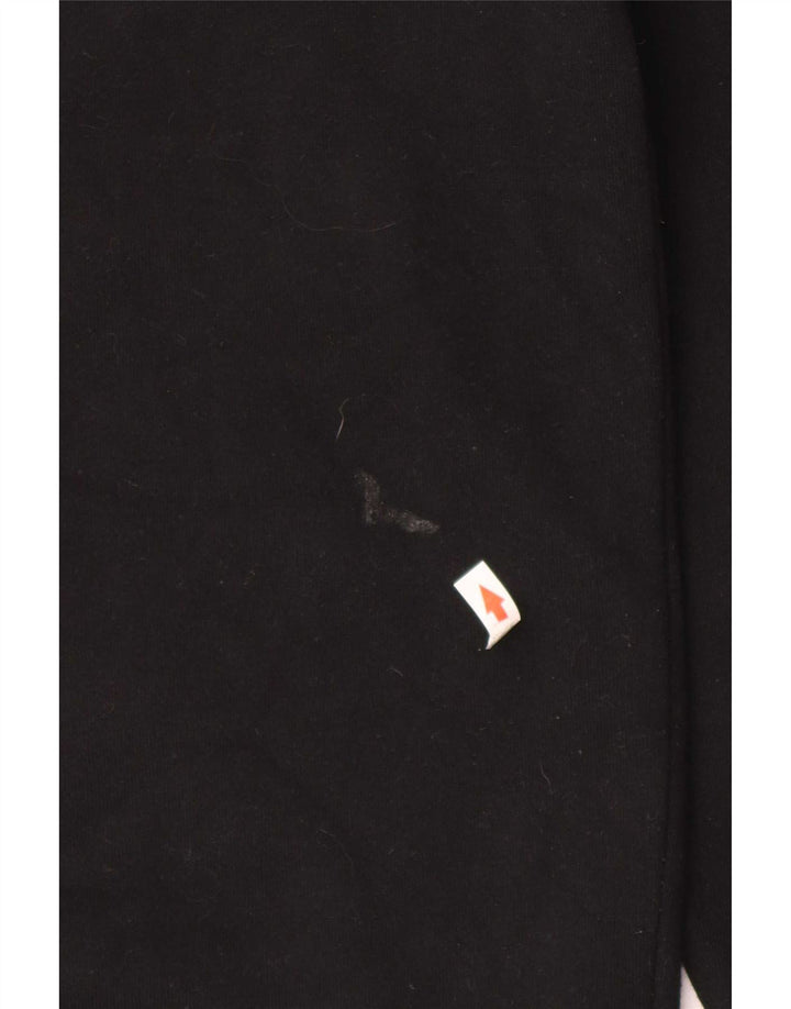 Fila Mens Regular Fit Moletom Jumper Médio Algodão Preto