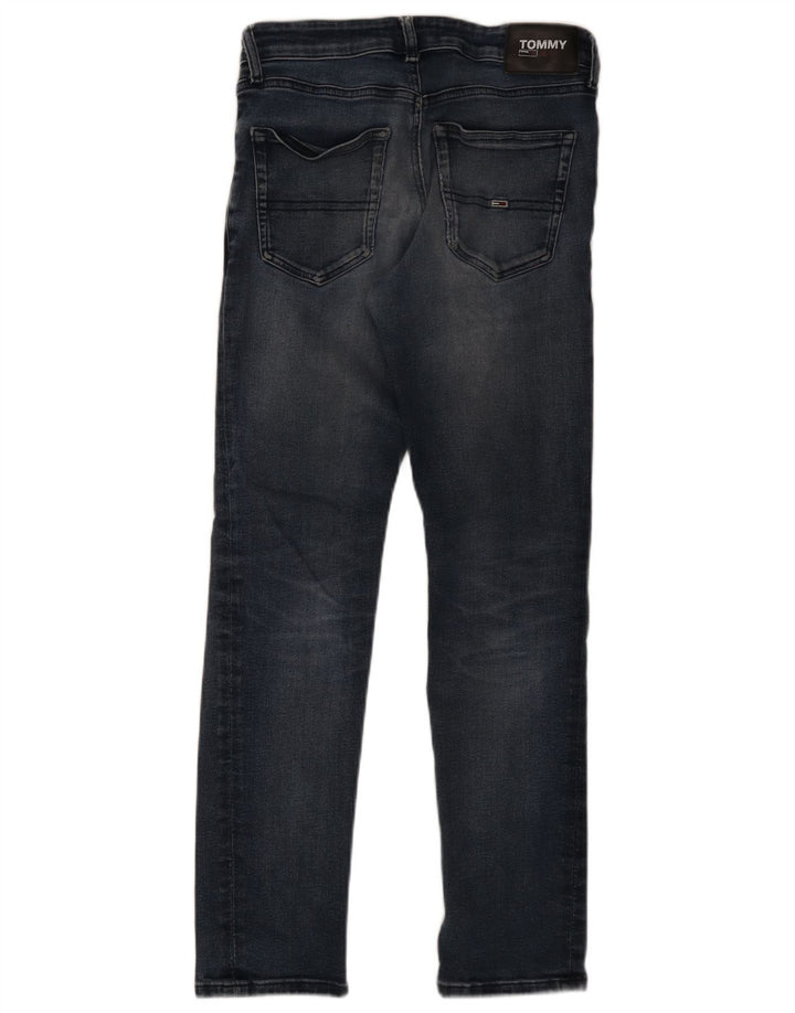 Tommy Hilfiger Masculino Slim Jeans W30 L30 Azul Algodão