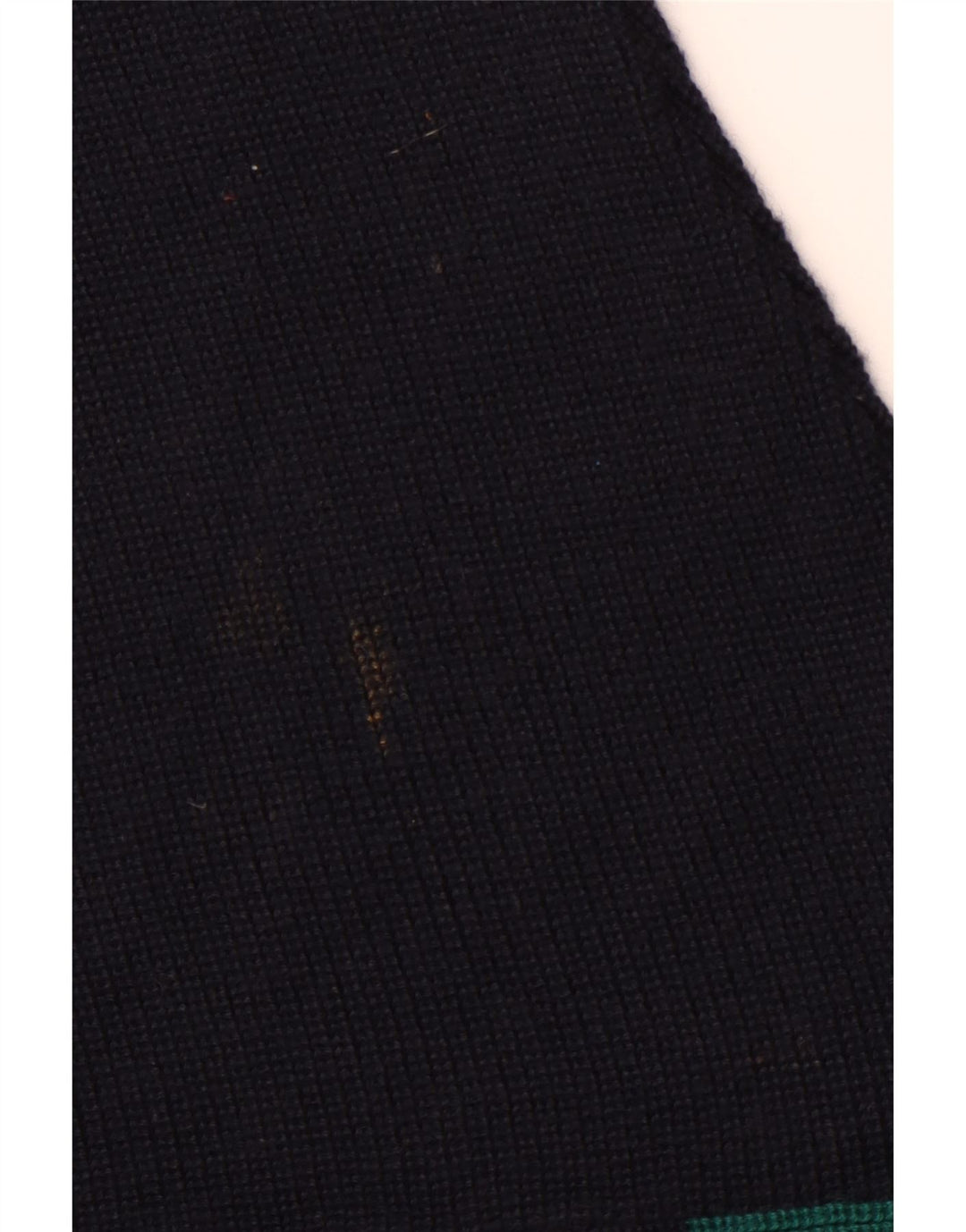 Suéter masculino VINTAGE com gola canoa XL azul marinho lã colorblock