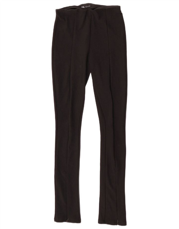 Zara Leggings feminino pequeno poliéster preto