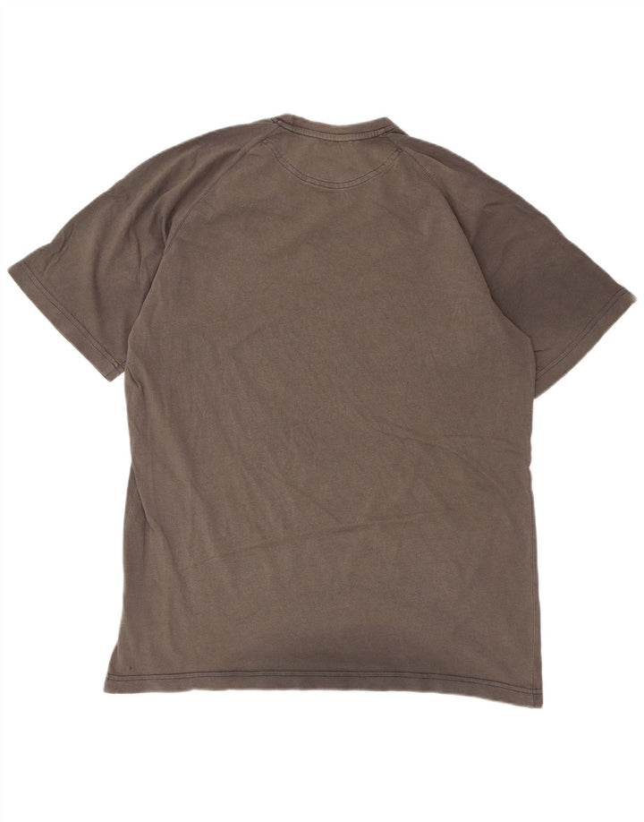 Adidas Mens Camiseta Top Grande Algodão Cinza