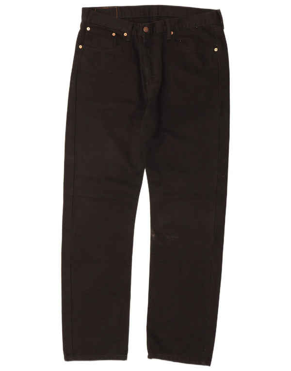 Calça jeans masculina Levi's 751 Straight W38 L34 algodão preto