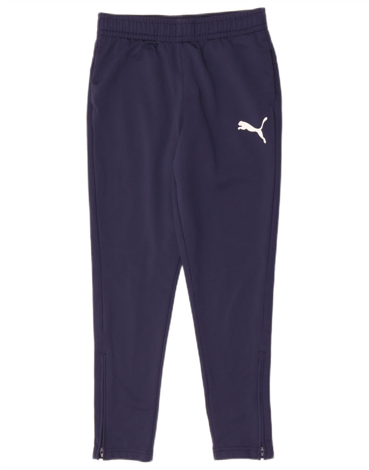 Calças de treino Puma Boys 9-10 anos azul marinho poliéster