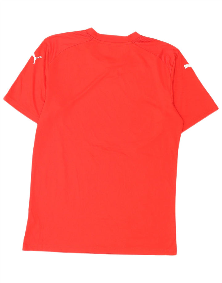 Camiseta masculina Puma Top Médio Vermelho Chevron Poliéster