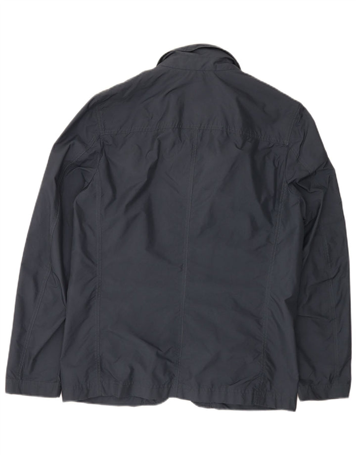 Jaqueta utilitária masculina Fay UK 38 algodão azul marinho médio