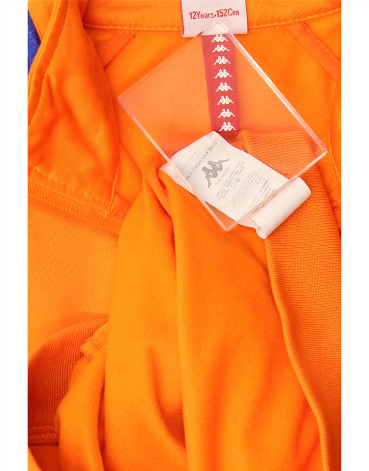 Jaqueta Kappa Boys Graphic Tracksuit 11-12 Anos Laranja Colorblock