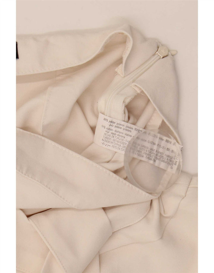 Zara Womens Skort XS W24 Poliéster Branco