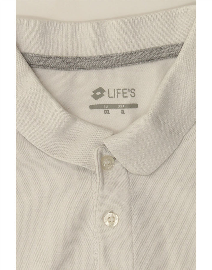 Camisa pólo masculina Lotto Life XL branca