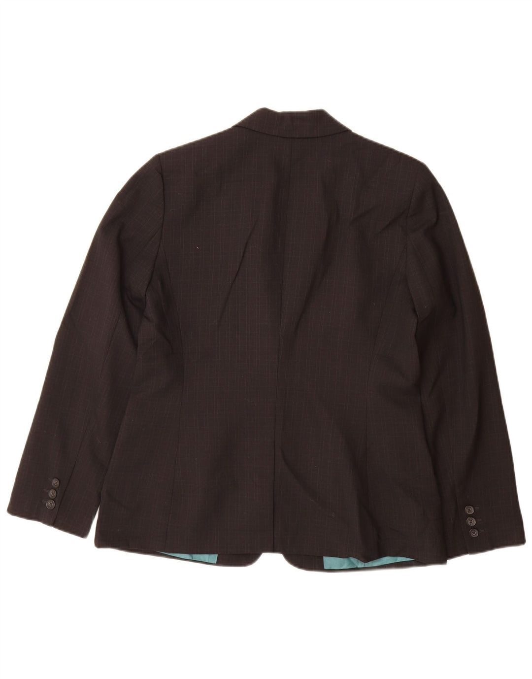 Jaqueta Blazer Feminina Calvin Klein Reino Unido 10 Pequeno Poliéster Xadrez Preto