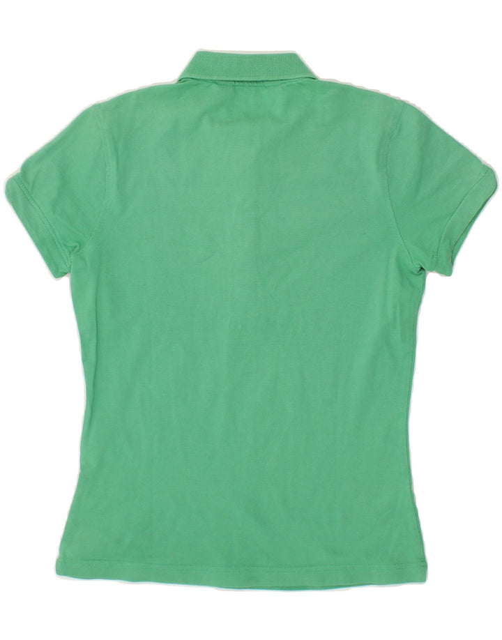 K-WAY Girls Polo Shirt 6-7 Years Green Cotton Vintage K-Way and Second-Hand K-Way from Messina Hembry 