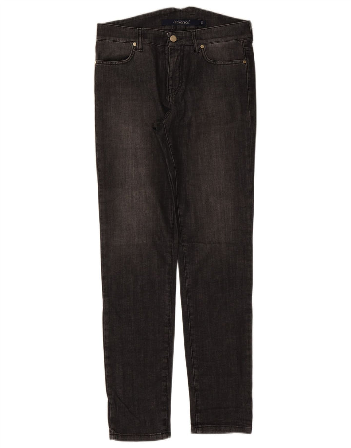Calça jeans feminina Jeckerson W27 L29 algodão preto