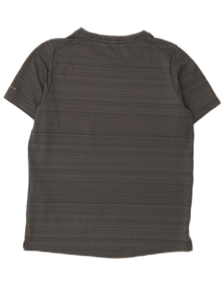 Camiseta Nike Boys Dri Fit Top 10-11 Anos Cinza Médio Listrado Poliéster