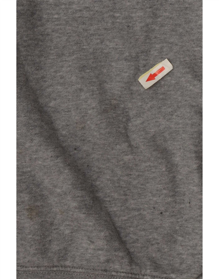 Nike Womens Crop Oversized Moletom Jumper UK 14 Médio Cinza Flecked