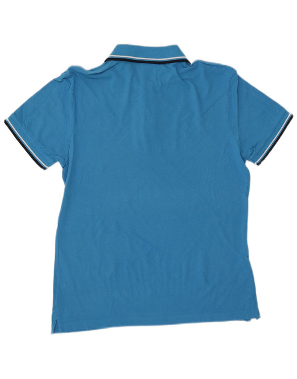 DIADORA Mens Polo Shirt Small Blue Cotton