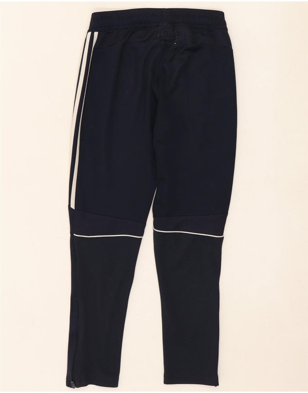Calças de treino Adidas meninos 9-10 anos azul marinho poliéster