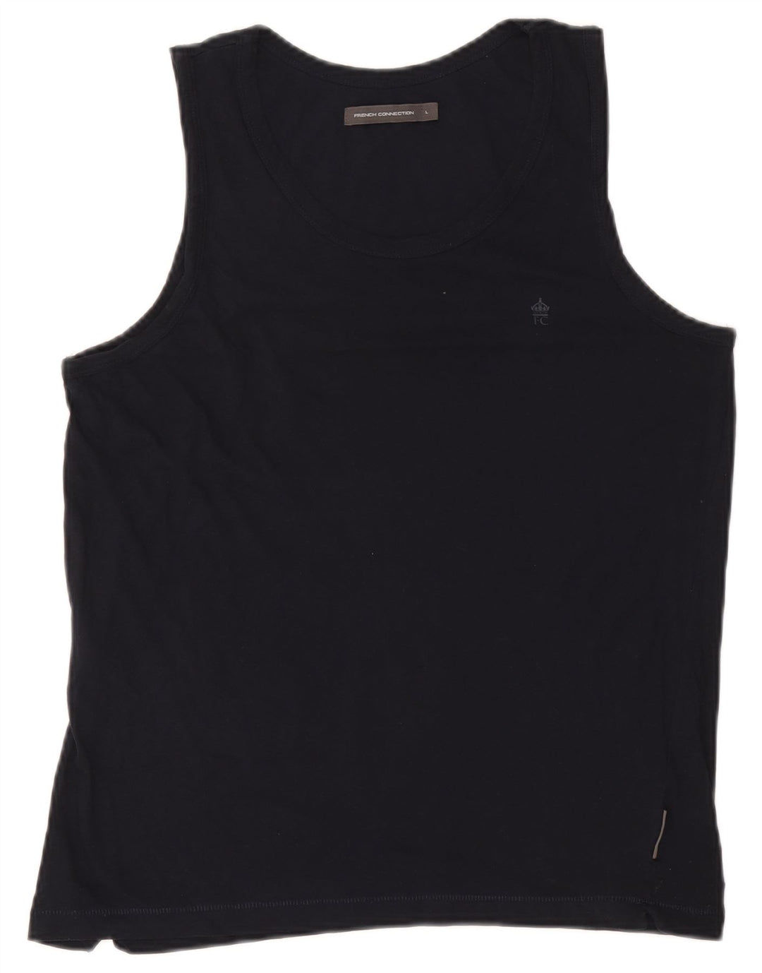 Colete feminino French Connection UK 14 grande azul marinho