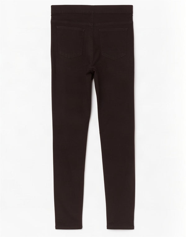 Calça jeans feminina Marks & Spencer UK 12 médio W30 L30 algodão preto