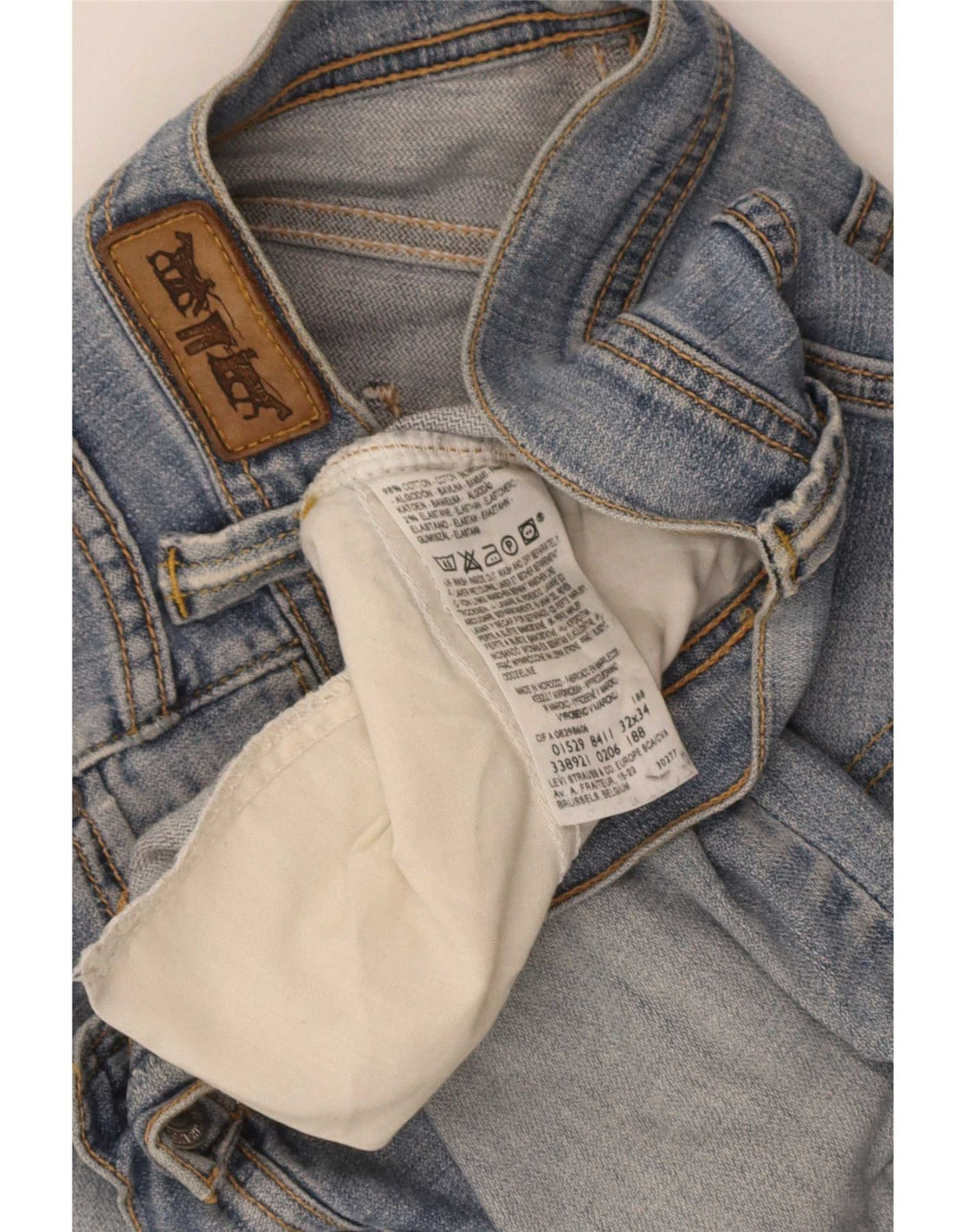 Calça jeans feminina Levi's W32 L30 azul algodão
