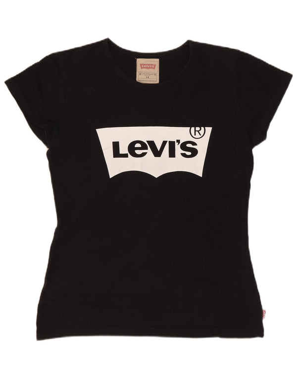 Levi's Girls Graphic T-Shirt Top 13-14 Years Black