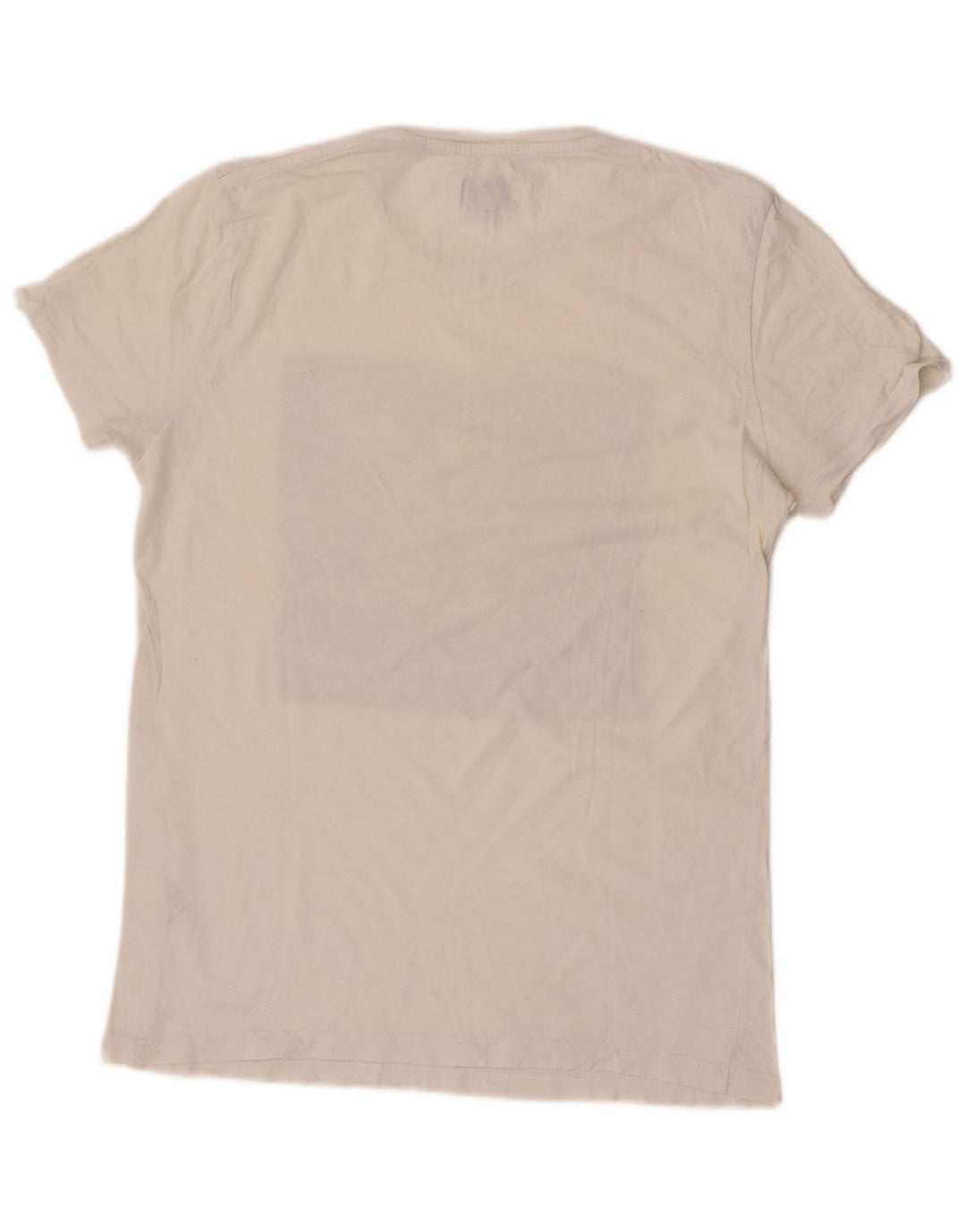 Jack Wills Camiseta masculina gráfica top pequeno algodão branco
