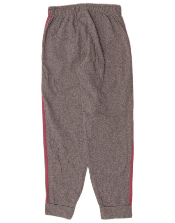Adidas meninas calças de treino joggers 13-14 anos cinza manchado algodão