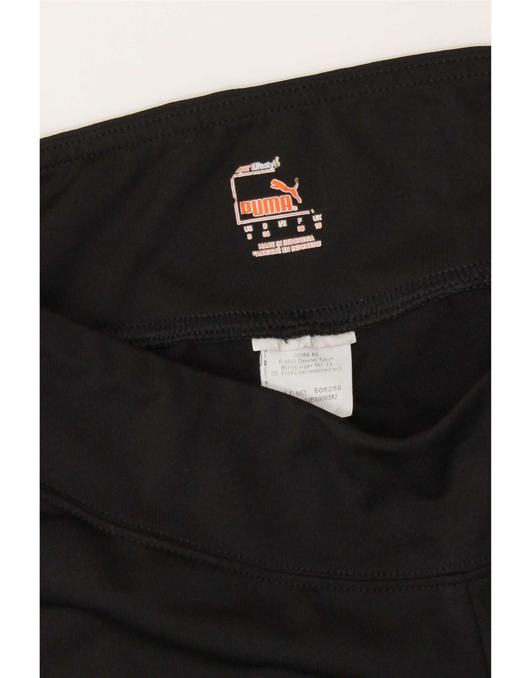 Puma Calça Capri Feminina UK 10 Pequena Preta