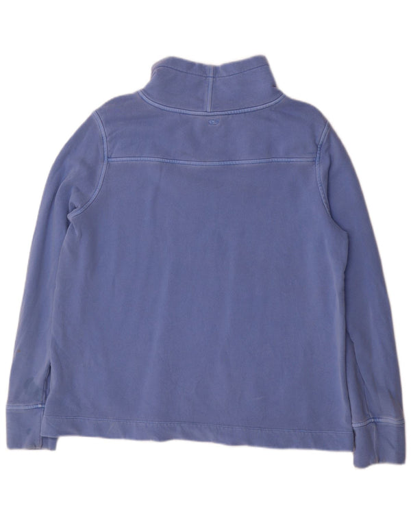 Suéter feminino VINEYARD VINES UK 14 algodão azul médio