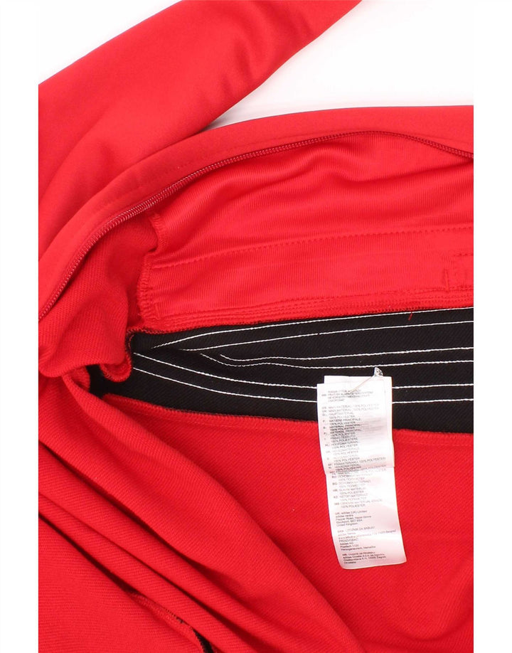 Jaqueta Adidas Meninos Treino Top 7-8 Anos Vermelho Colorblock Poliéster