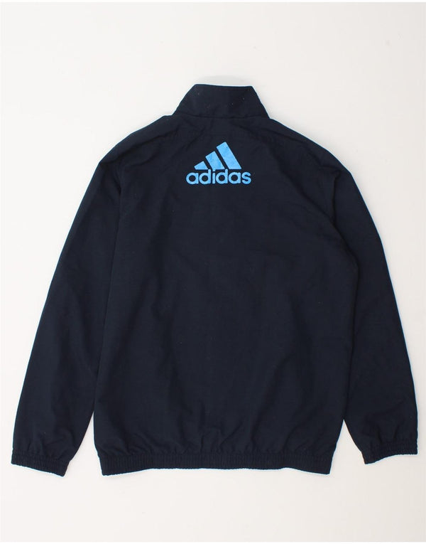 Adidas Meninos Graphic Tracksuit Top Jacket 13-14 Anos Azul Marinho Colorblock