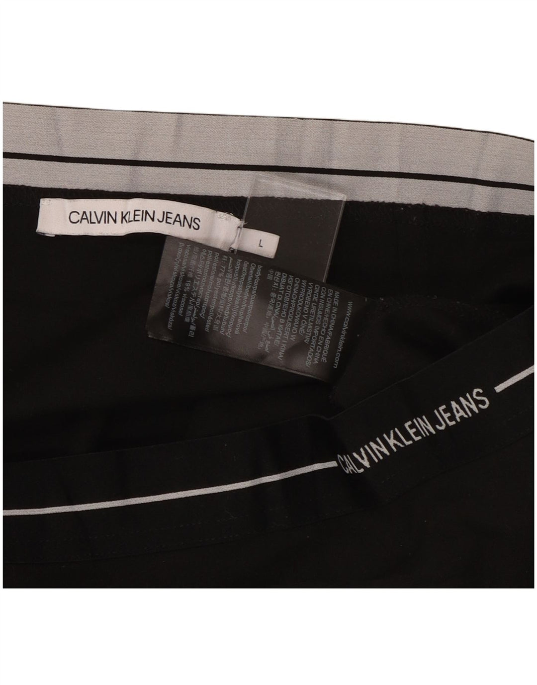 Saia lápis feminina CALVIN KLEIN grande W32 poliéster preto