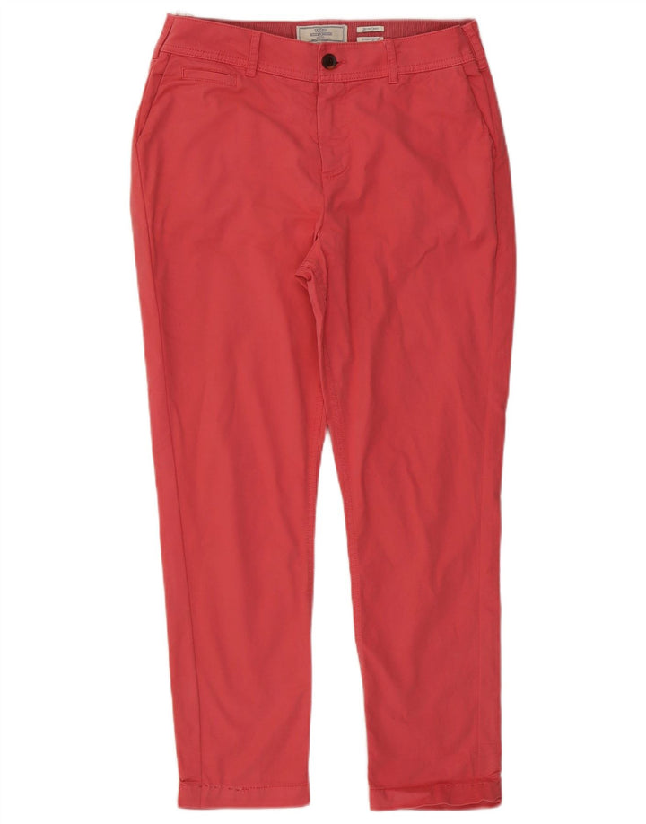 Calça feminina Devon Slim Chino Fat Face W30 L26 vermelha