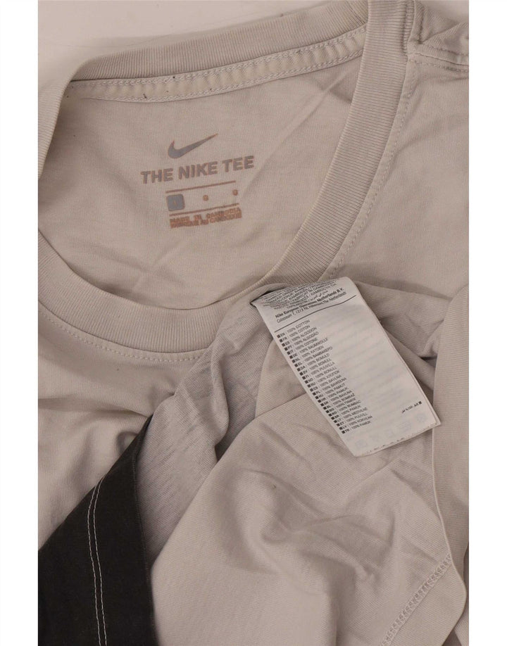 Camiseta masculina Nike grande bloco colorido cinza
