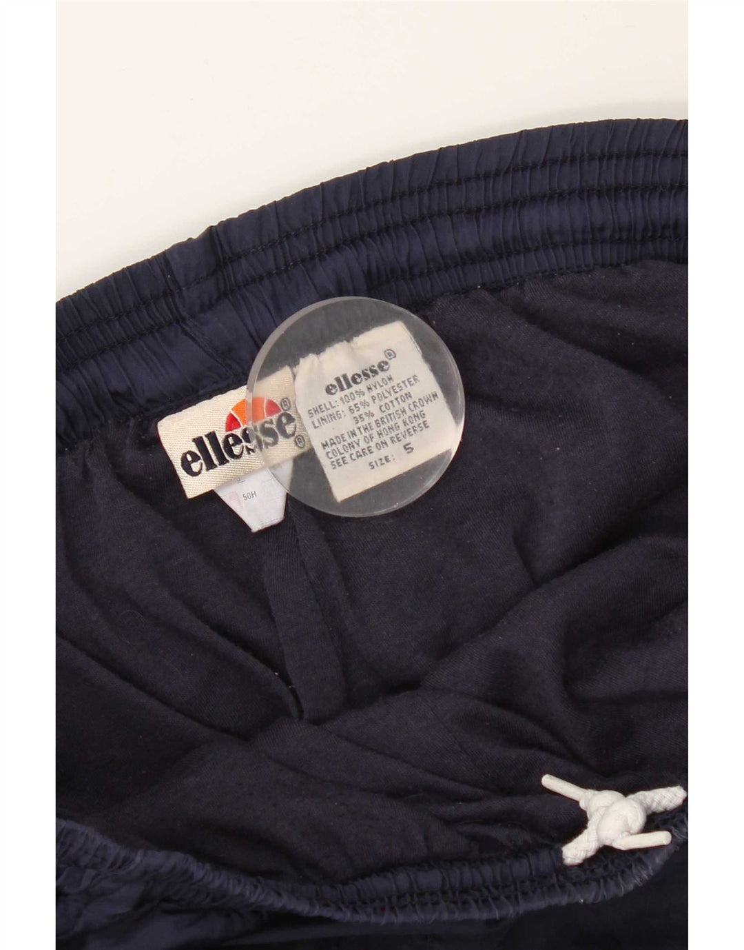 Calça de treino masculina Ellesse joggers pequena azul marinho nylon