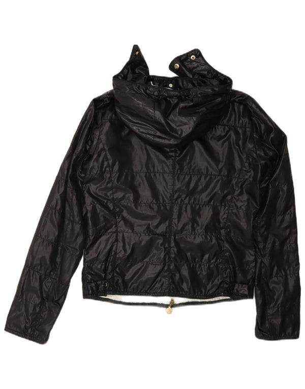 Jaqueta corta-vento feminina Moncler com capuz tamanho 1 preto pequeno