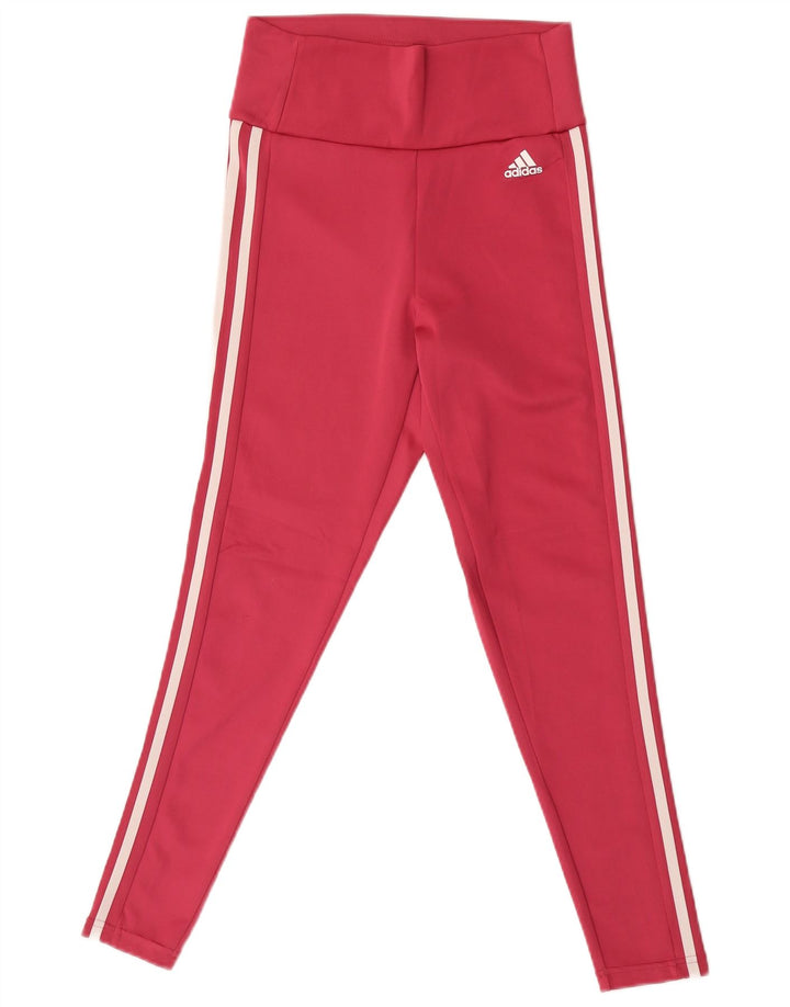 Legging Adidas Aeroready Feminina UK 8/10 Pequena Rosa Poliéster