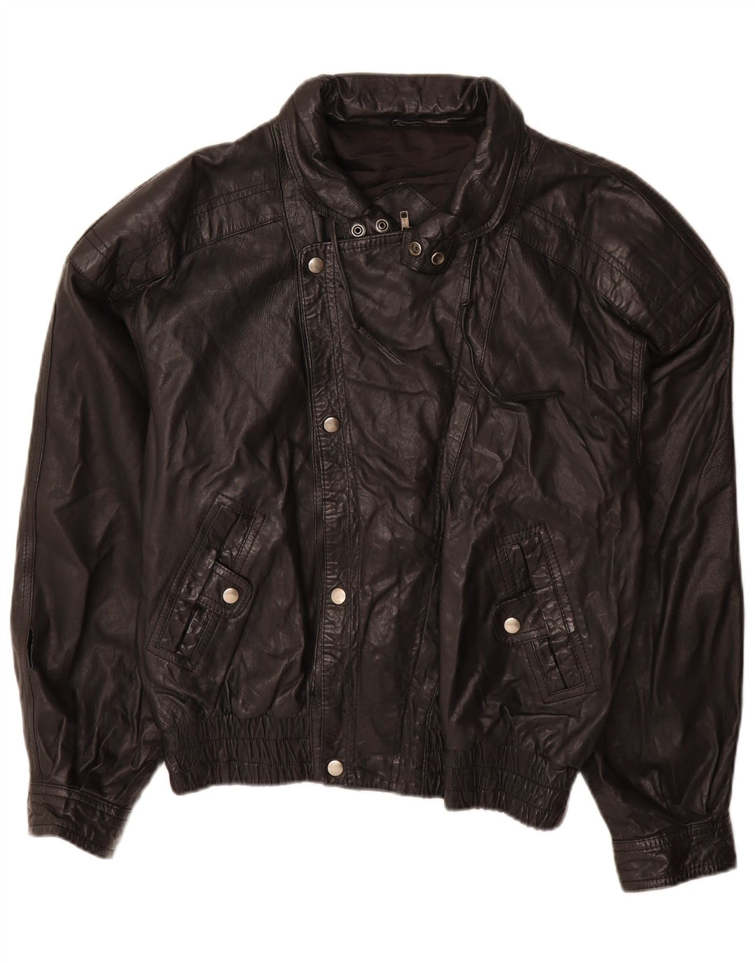 Jaqueta de couro masculina Yukon Trail IT 50 grande preta