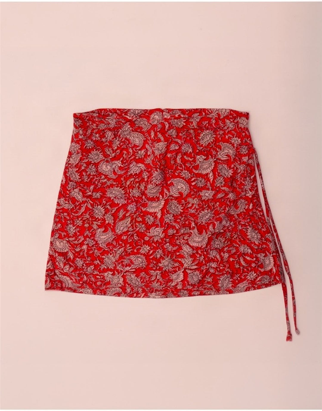 Zara Skort feminino XS W24 vermelho floral