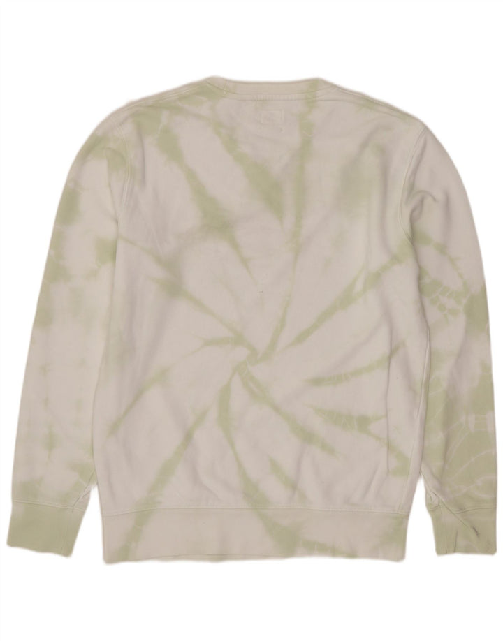 LEVI'S Moletom Padrão Masculino Jumper Pequeno Branco Tie Dye Algodão