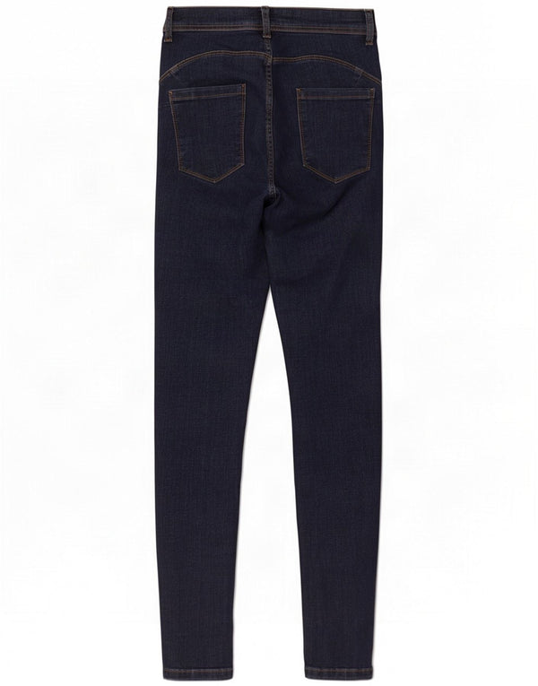 Lipsy Womens Skinny Jeans UK 12 Médio W26 L29 Azul Marinho Algodão