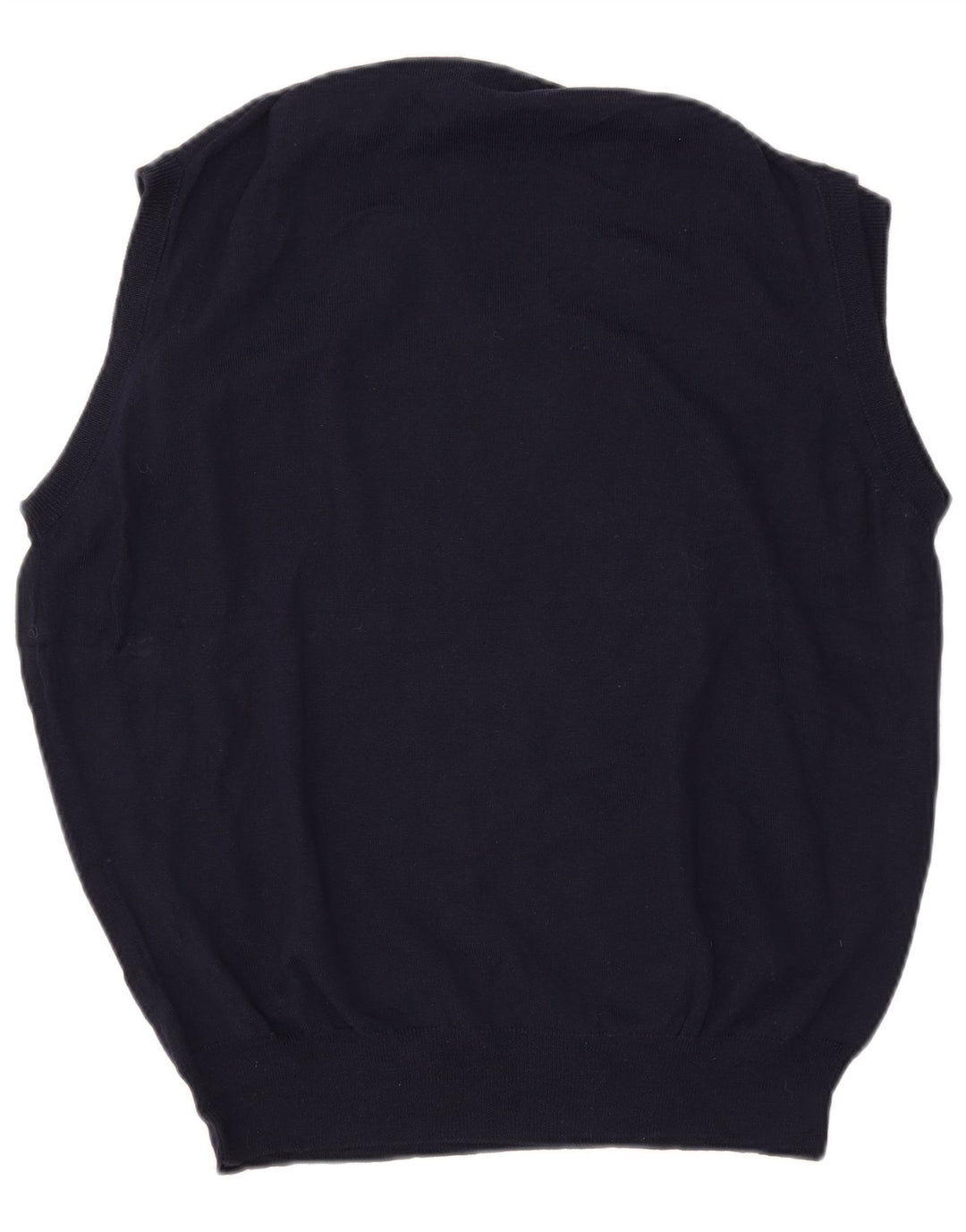 Trussardi Mens Colete Regata Grande Lã Merino Azul Marinho