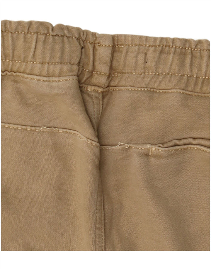 Zara Mens Chino Shorts Grande W32 Algodão Bege