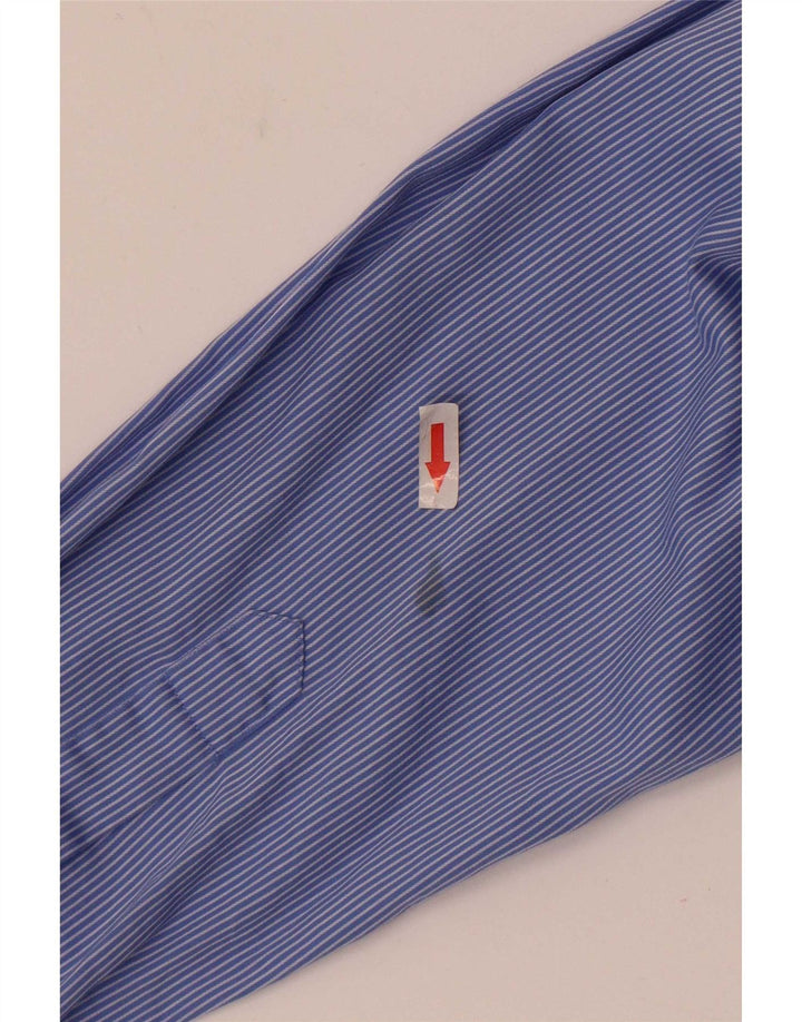 Camisa masculina Tommy Hilfiger tamanho 16 1/2 listra azul grande