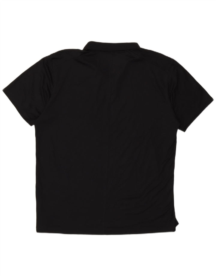 Camisa polo masculina Nike Dri Fit grande poliéster preto