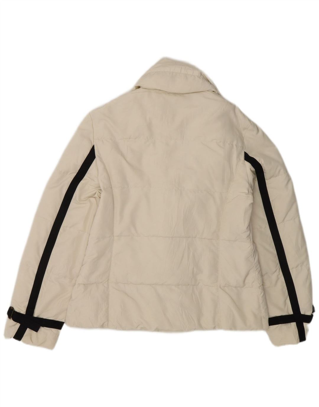 Jaqueta acolchoada feminina grande MARELLA UK 10 pequena poliamida esbranquiçada