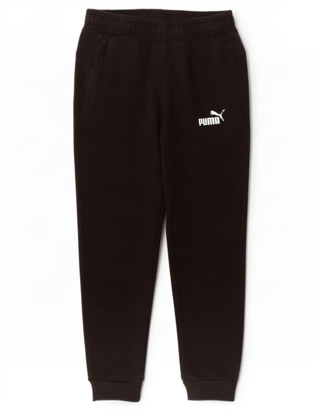 Calça de treino masculina Puma Joggers médio algodão preto