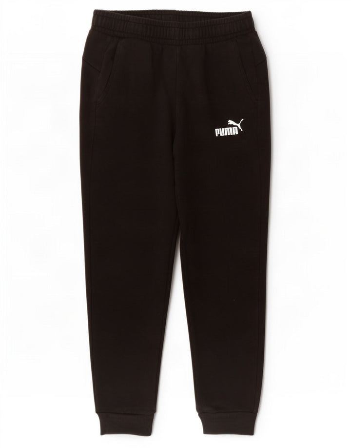 Calça de treino masculina Puma Joggers médio algodão preto